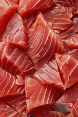 Poster - Fresh raw meat on a kitchen counter, perfect for food preparation concepts