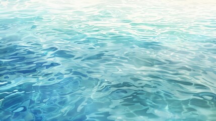 Aufkleber - A beautiful painting of water waves. Suitable for various design projects