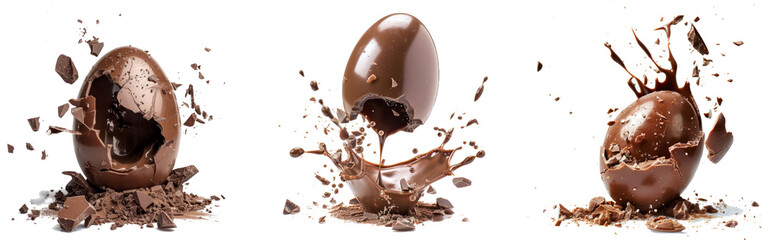 Poster - Chocolate egg exploded