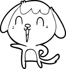 Naklejka na meble cute cartoon dog