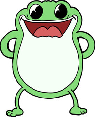 Wall Mural - cartoon doodle frog