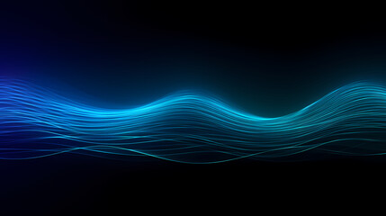 Poster - Abstract wavy particles background