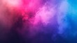 Misty abstract background with grain. Unfocused wall. Colorful neon light. Modern minimal background.