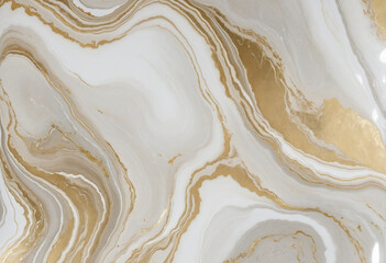 Wall Mural - Luxury white and metallic gold marble background bright colors