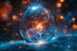An isolated magical orb contains the universe