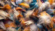 Feathers of Colorful Patterns: Soft Fractal Design in Illustration with Fluffy 