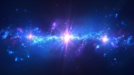 Aufkleber - An illustration of a Christmas flash concept using a glow light effect. Modern illustration.