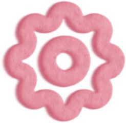 Sticker - Settings Pink Fluffy Icon