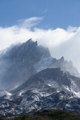 Wall Mural - Mesmerizing view of the mountains in the Torres del Paine National Park in Patagonia region, Chile