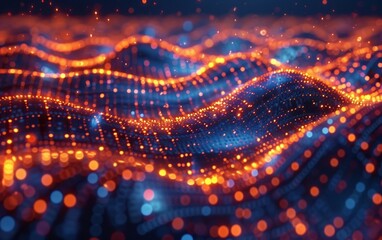 Poster - digital research on artificial intelligence, online data exchange, technological advancements in com