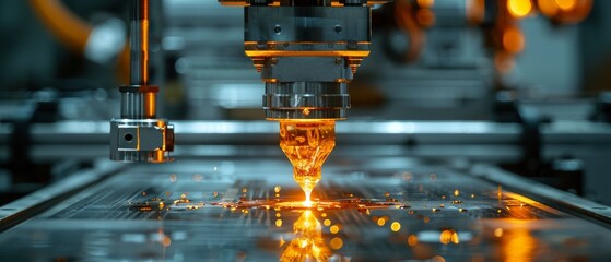 Fototapete - 3D printing machine.