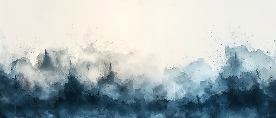 Poster - Grunge paper texture with abstract ink painting.
