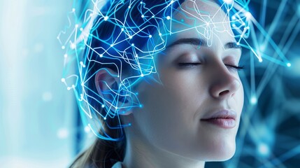 Poster - Biofeedback devices for stress management  AI generated illustration