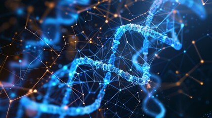 Poster - Exploring the intersection of genetic data and personalized medicine   AI generated illustration