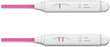 Pregnancy test with one and two strip positive and negative set realistic vector illustration