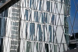 Fototapeta Do pokoju - Spiegelung an einem Hochhaus in Frankfurt