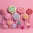 Lollipop flavor creation contest, inviting innovative combinations and taste testing , illustration