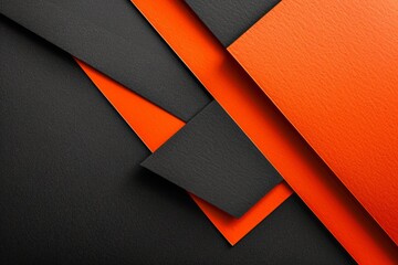 Wall Mural - Bold black and orange gradient background. Vibrant and modern design concept.