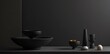 © Irfanan - Stylish design with opulent gold accents on black geometric background.