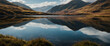for advertisement and banner as Highland Havens Convey the solitude and majesty of highland landscapes. in Fresh Landscape theme ,Full depth of field, high quality ,include copy space on left, No nois