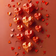 Illustration of saint valentine greeting card