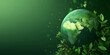 Green Earth Concept with Flourishing Foliage - Digital Art Illustration