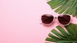 Sunglasses and Tropical Foliage, Summer Fashion and Nature Concept -