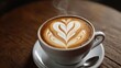 cup of coffee with foam , cafe, espresso, latte, beverage, hot, white, milk, brown, breakfast, table, foam, caffeine,