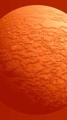Wall Mural - The red planet. Globe rotates in the universe.