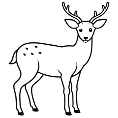  deer silhouette vector