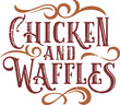 Chicken and Waffles Custom Text Banner