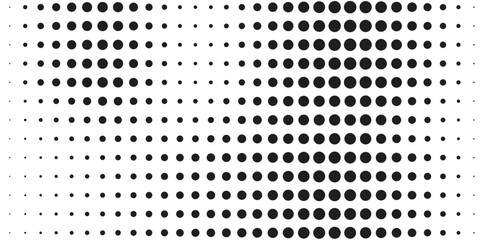 Wall Mural - Dot pattern texture, circle halftone dot background black abstract. modern