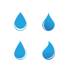 Wall Mural - Water drop Logo Template vector