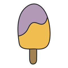 Sticker - A beautiful design icon of ice cream 

