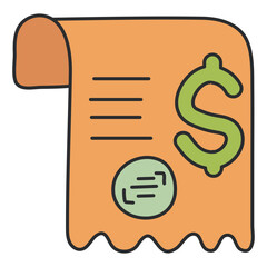 Poster - A unique design icon of invoice

