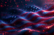 USA flag background design for independence, veterans, labor, memorial day, army birthday. Generative AI