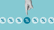 © Andrii - Sale discount. Choose the best interest rate on a mortgage or deposit. Affordable loans. Cashback shopping bonus