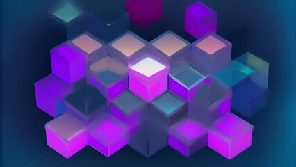Aufkleber - A grid of fading hexagons creates an optical illusion as if the shapes are constantly shifting and changing.