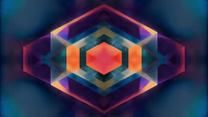 Poster - Perfectly symmetrical squares with shadows that seem to pulsate and change in size.