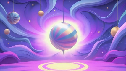 Poster - A mesmerizing display of swirling lights evoking images of a disco paradise.