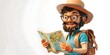 © Wuttichai - Friendly Tour Guide Character Exploring Wondrous Destinations with Curiosity and Excitement