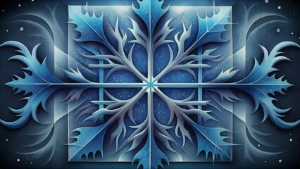 Poster - A perfect balance of order and chaos the frostbite fractals mimic the natural patterns of frost creeping across a windowpane.