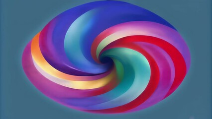 Poster - A chaotic swirl of intermingling chromatic patches evoking a sense of fluidity and movement.