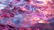 Pink and mauve hues ripple in liquid abstraction.