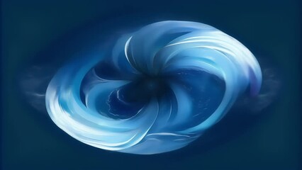 Poster - Delicate wispy lines intertwine in a fluid motion forming an elegant matrix of  swirls.