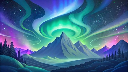 Poster - A magical and elusive phenomenon the elusive Aurora glows in all its glory.