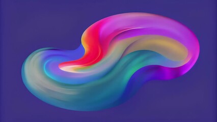 Poster - A fluid and seamless blend of colors forming a rippling effect that evolves and changes with every brushstroke.