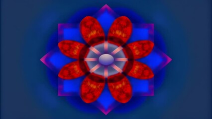 Aufkleber - Bold and contrasting lines and shapes intersecting in a circular formation resembling a modern interpretation of a mandala.