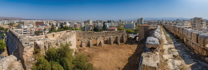 Canvas Print - Great City in the World Evoking Nicosia in Cyprus