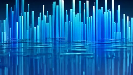 Poster - a captivating abstract background featuring intersecting blue and black lines, perfect for modern ar